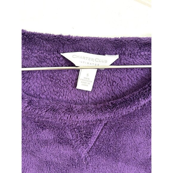Charter Club Intimates Sweater Womens Size Small Purple Crewneck - Picture 2 of 9